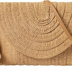 LEVOTIER Woven Straw Crossbody Bags for Women - Handmade Casual Beach Purse